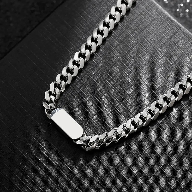 Men's Titanium Steel Cuban Chain Necklace