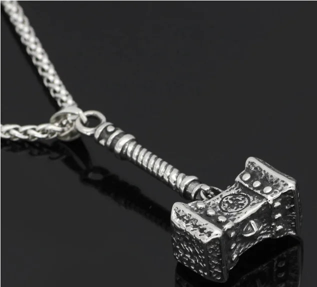 Thor's Hammer Titanium Steel Necklace for Men