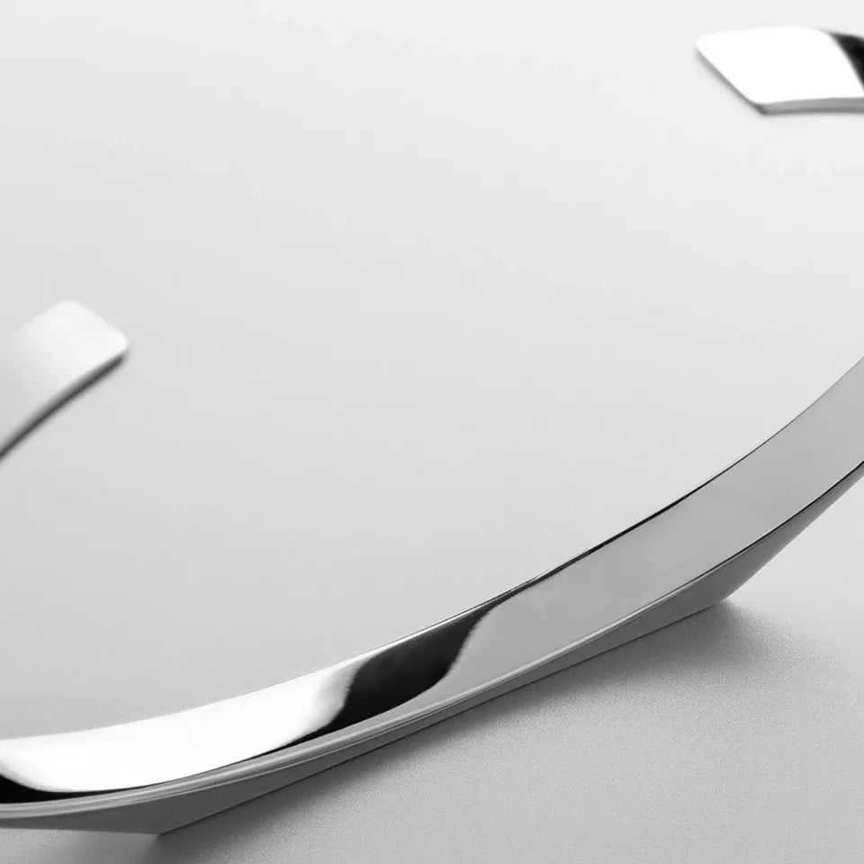 Geometric Stainless Steel Luxury Men's Cuff Bracelet