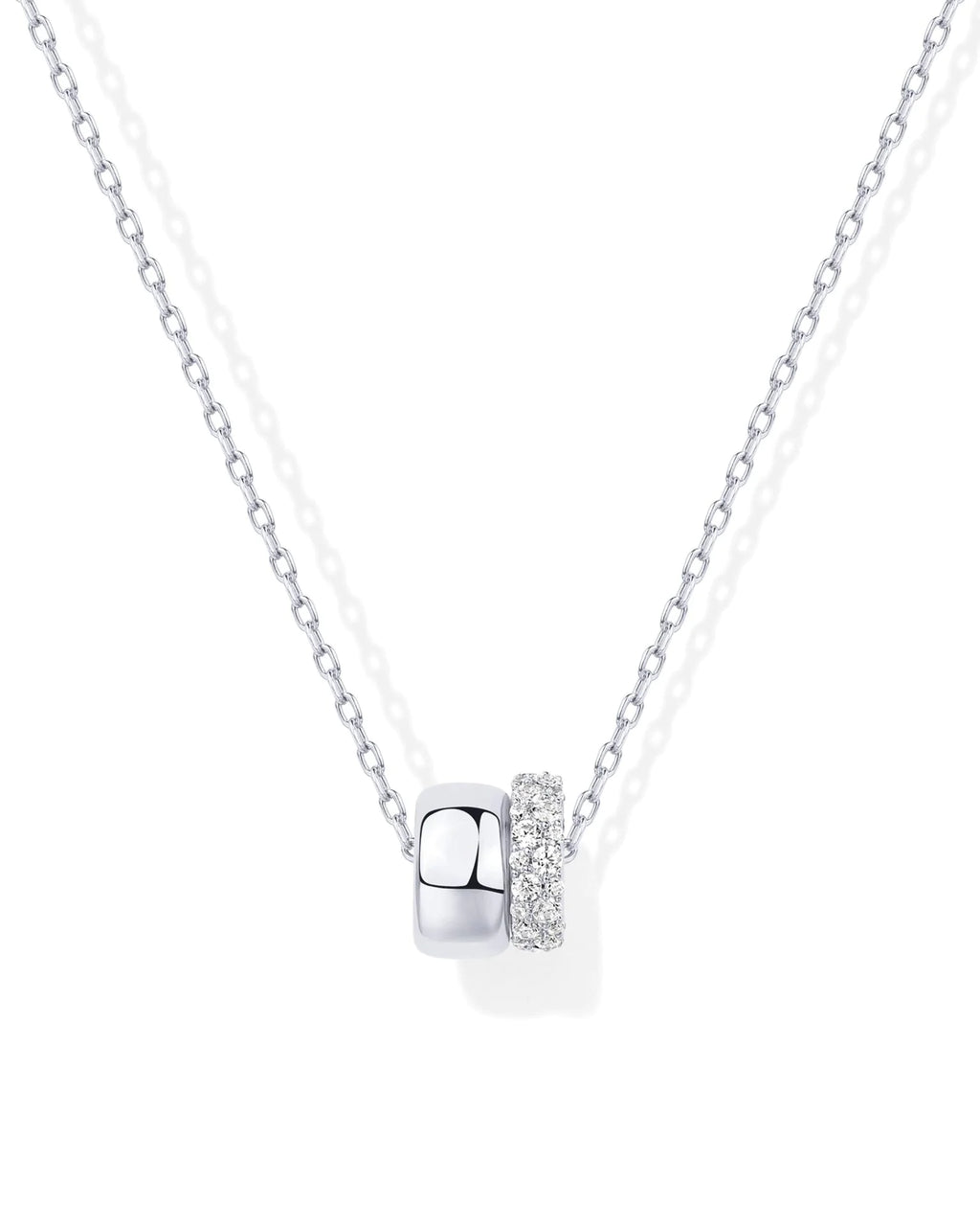 Women's Brass Electroplated Zircon Necklace