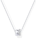 Women's Brass Electroplated Zircon Necklace
