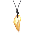 Stylish Wolf Tooth Crystal Necklace for Men