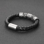 Woven Cattle Leather Bracelet for Men