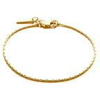 18k Minimalist Titanium Steel Men's Chain Bracelet