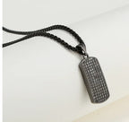 Vintage Czech Crystals Link Chain Pendant