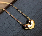 Korean Style Women's Necklace with Heart Pendant