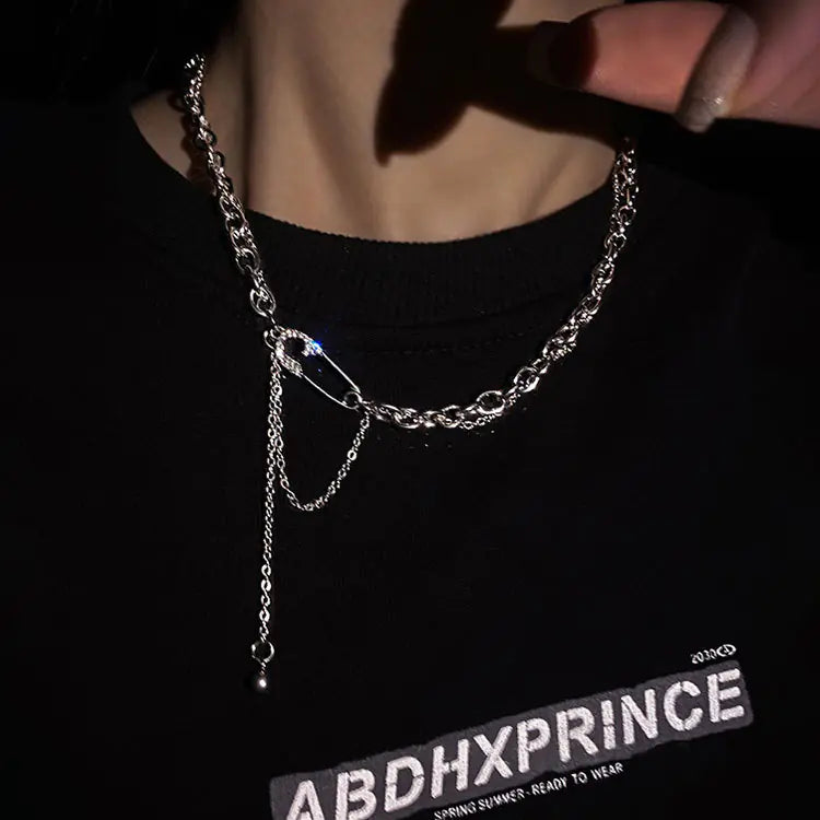 Men's Hip Hop Titanium Steel Necklace