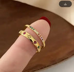 Diamond XINGX Fine Gold Ring for Women