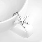 Starfish 925 Sterling Silver Women's Pendant Necklace,