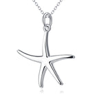 Starfish 925 Sterling Silver Women's Pendant Necklace,