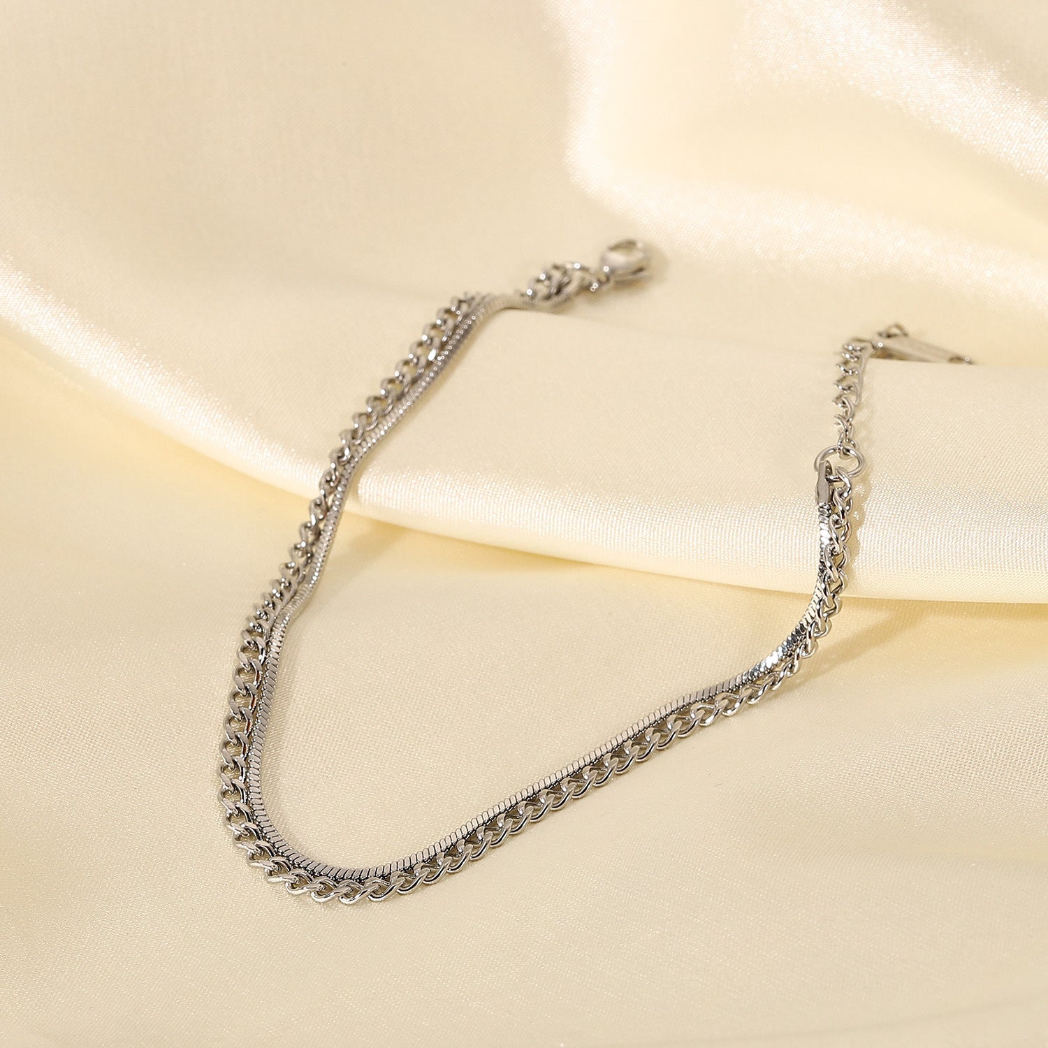 Unique Double-Layer Stainless Steel Men's Bracelet