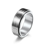 Rotatable Titanium Steel Ring for Men