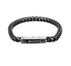 316L Stainless Steel Curved Link Chain Men's Bracelet