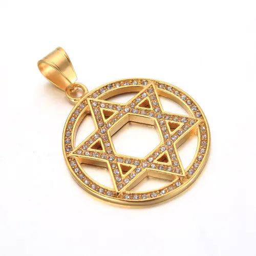 Golden Hexagram Star Luxury Men's Pendant