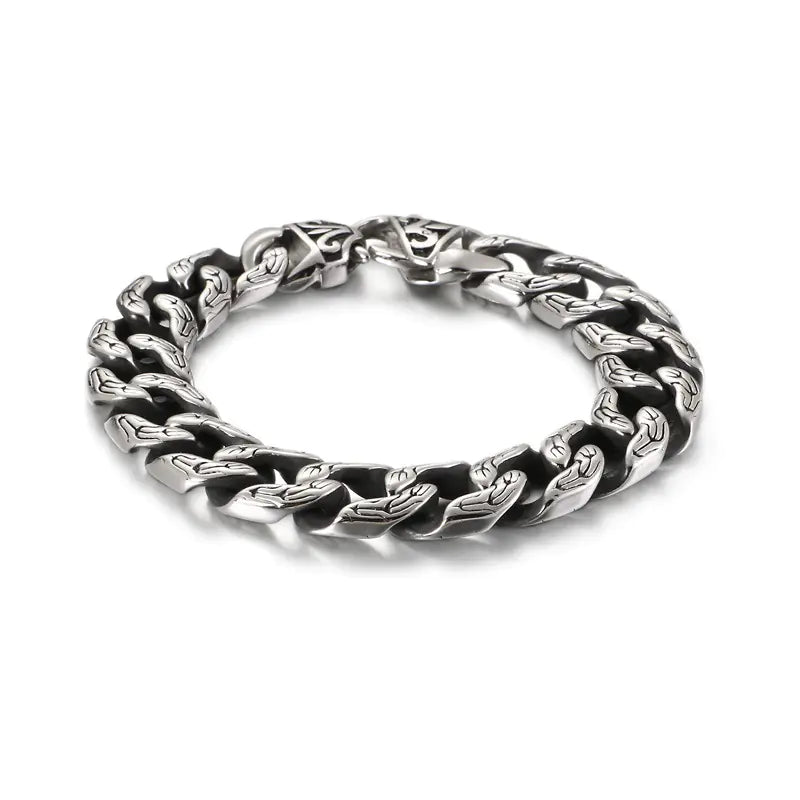 Punk Skull Titanium Steel Chain Men's Bracelet