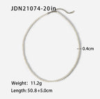 Men's Modern Pearl Beaded Chain Necklace