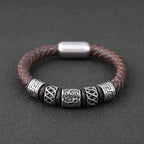 Woven Cattle Leather Bracelet for Men