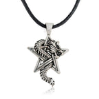 Men's Star Cloud Dragon Rope Necklace Pendant