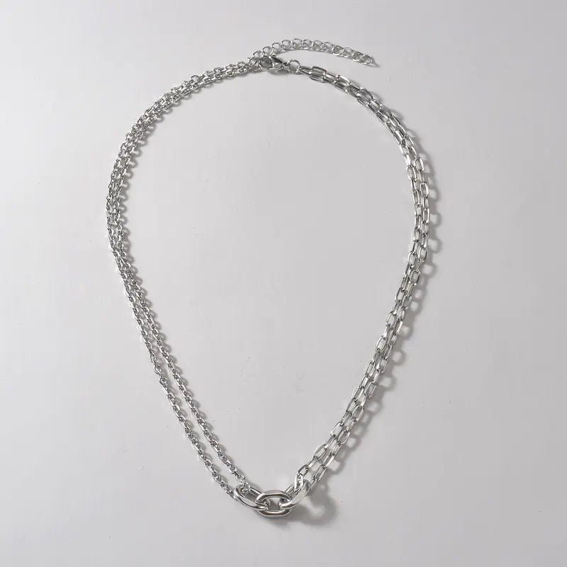 Trendy Men's Titanium Steel Chunky Necklace Design