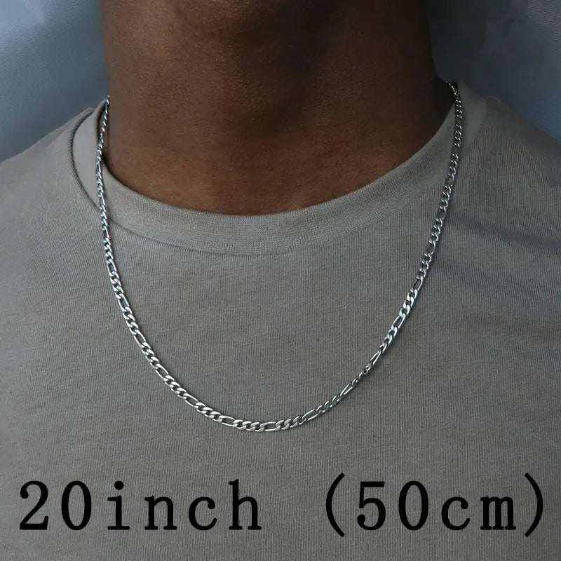 Men's Alloy Chain Necklace in Trendy Gold