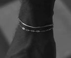 Stainless Steel Minimal Cuban Chain Link Men's Bracelet
