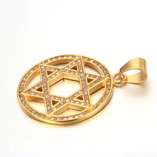 Golden Hexagram Star Luxury Men's Pendant