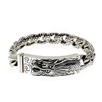 Vintage Dragon Pattern Men's Bracelet Sculpture