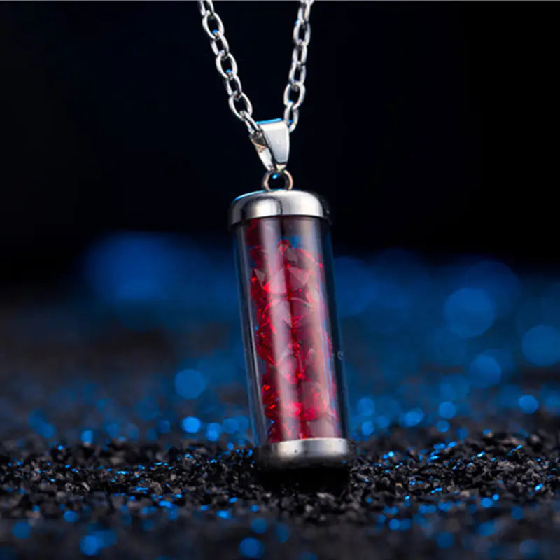 Vintage Style Natural Stone Bottle Necklace Pendant