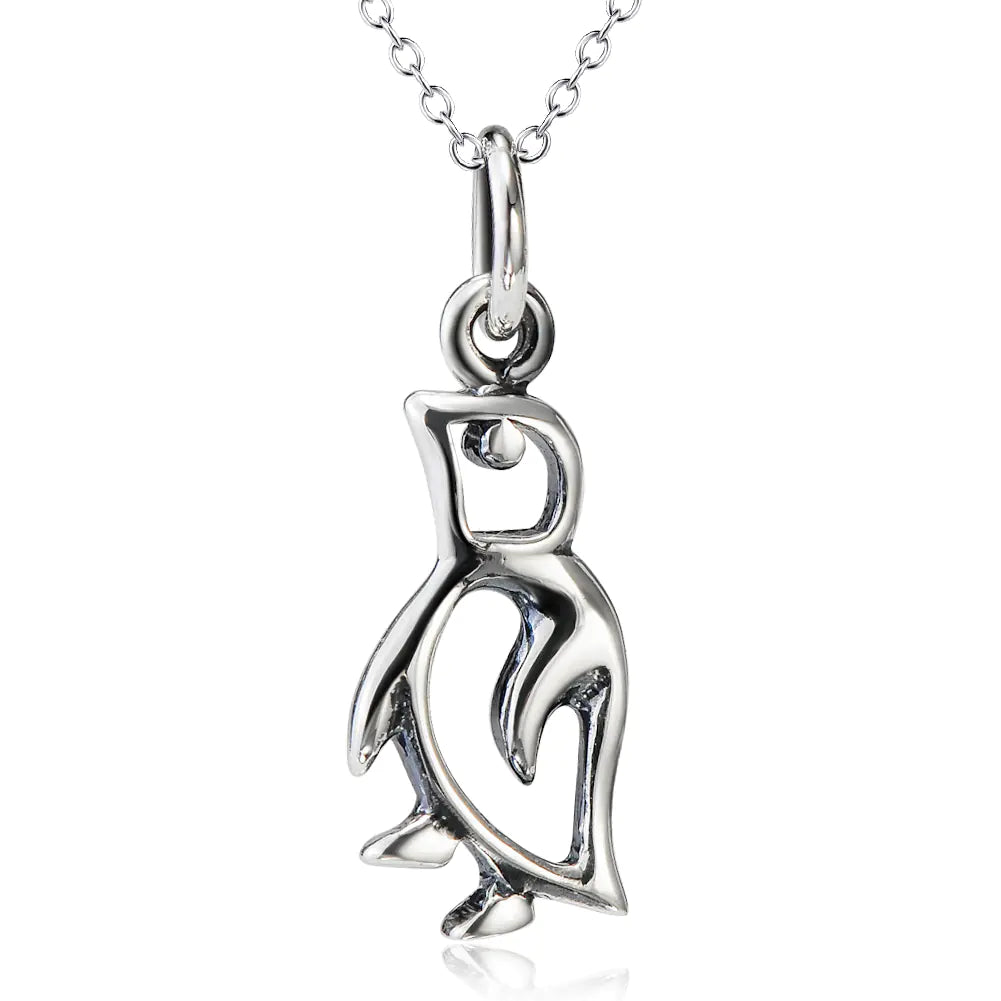 Sterling Silver Elegance Bird Pendant Necklace