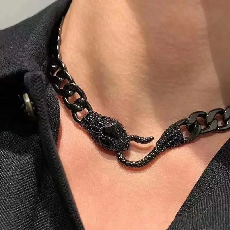 Men's Medusa Snake Necklace