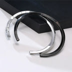 Titanium Steel C-Type Cuff Men's Bracelet