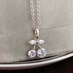 Cherry Zircon Women's Necklace and Choker Chain