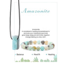 Pingyongchang Calming Yoga Relaxation Crystal Stone Bracelets Necklace Set