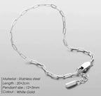 Stainless Steel Minimal Cuban Chain Link Men's Bracelet