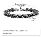 Casual Sleek Steel Chain Men's Bracelet