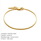 18K Gold and Platinum Minimal Men's Bracelet