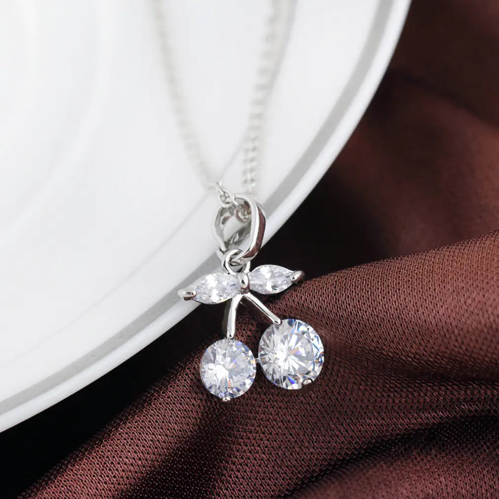 Cherry Zircon Women's Necklace and Choker Chain