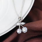 Cherry Zircon Women's Necklace and Choker Chain