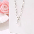 Pearl Women's Necklace with Beaded Pendant