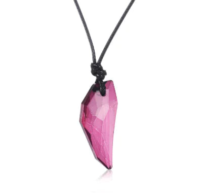 Stylish Wolf Tooth Crystal Necklace for Men