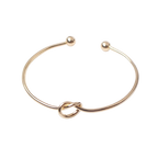 Elegant Gold Open Knot Cuff Bangle Bracelets For Women