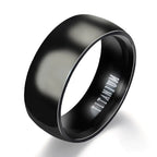 Classic Black Titanium Ring for Men