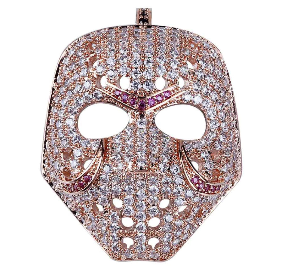 Masquerade Mask Necklace Hip-Hop Necklace