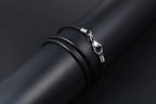 Men's Minimalist Black Woven Linen Wax Rope Necklace