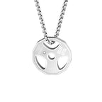 Men's Trendy Titanium Steel Dumbbell Pendant Necklace