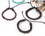 Vintage Cowhide Wristband Men's Bracelet Collection