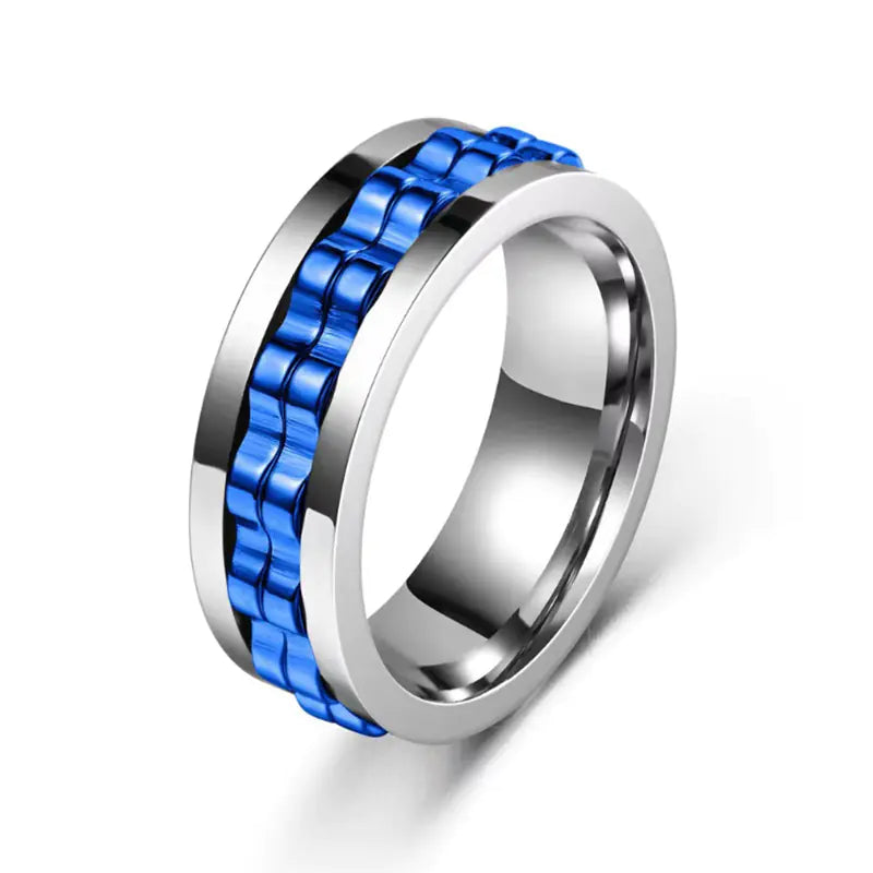 Titanium Spinner Fidget Ring for Men