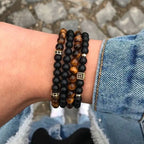 Handmade Zircon Beaded Men's Bracelet Sets