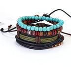 Vintage Cowhide Wristband Men's Bracelet Collection