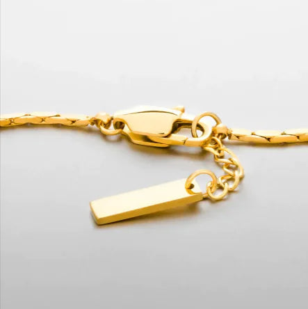 18K Gold and Platinum Minimal Men's Bracelet